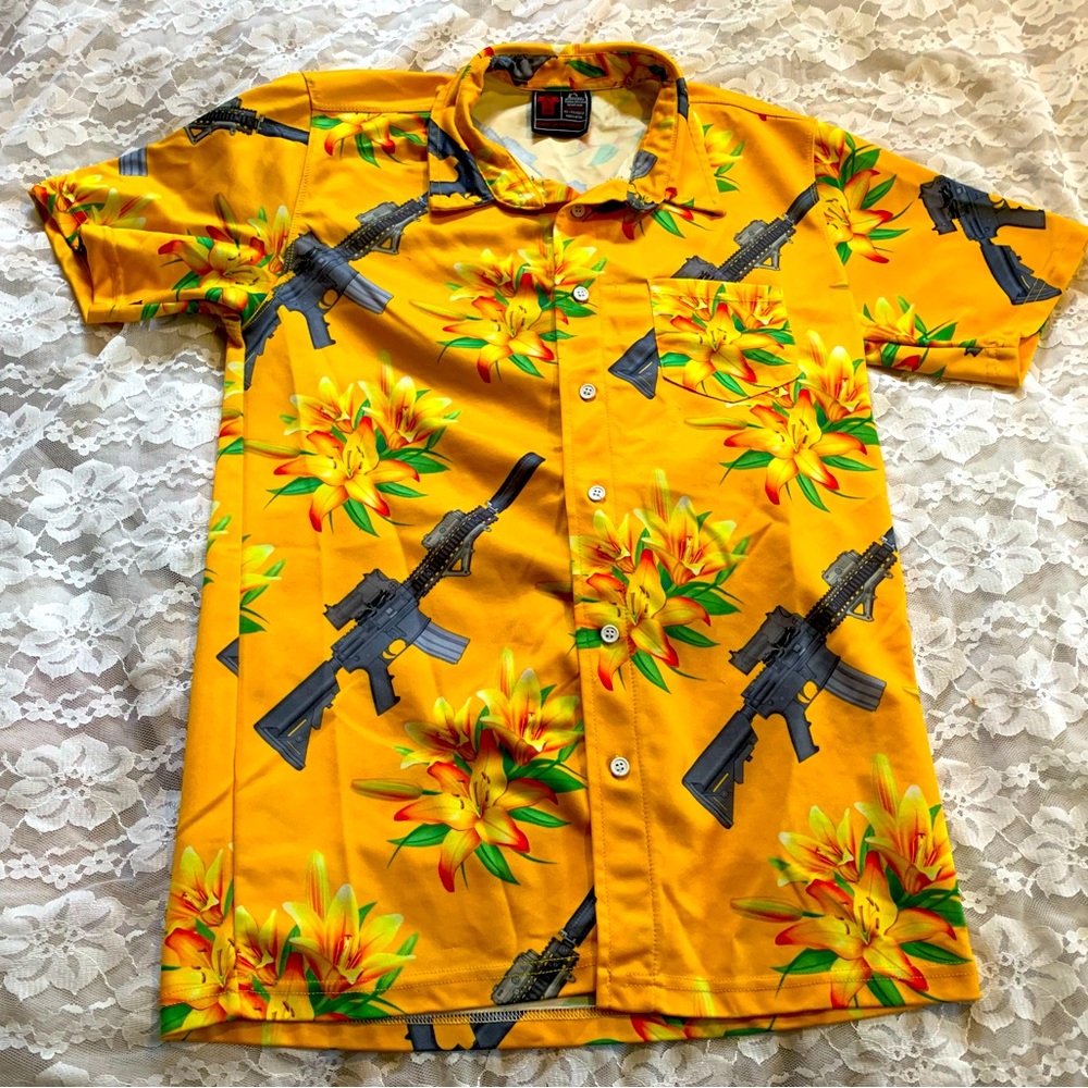 OAF Nation Men’s Small Hawaiian Button Front Shirt 2A Wear